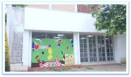 Fachada de la Sala de Lectura Luis Carlos Galán Sarmiento