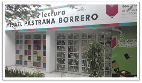 Fachada de la Sala de Lectura Misael Pastrana Borrero